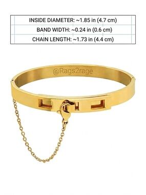 18K gold plated stainless steel buckle bracelet